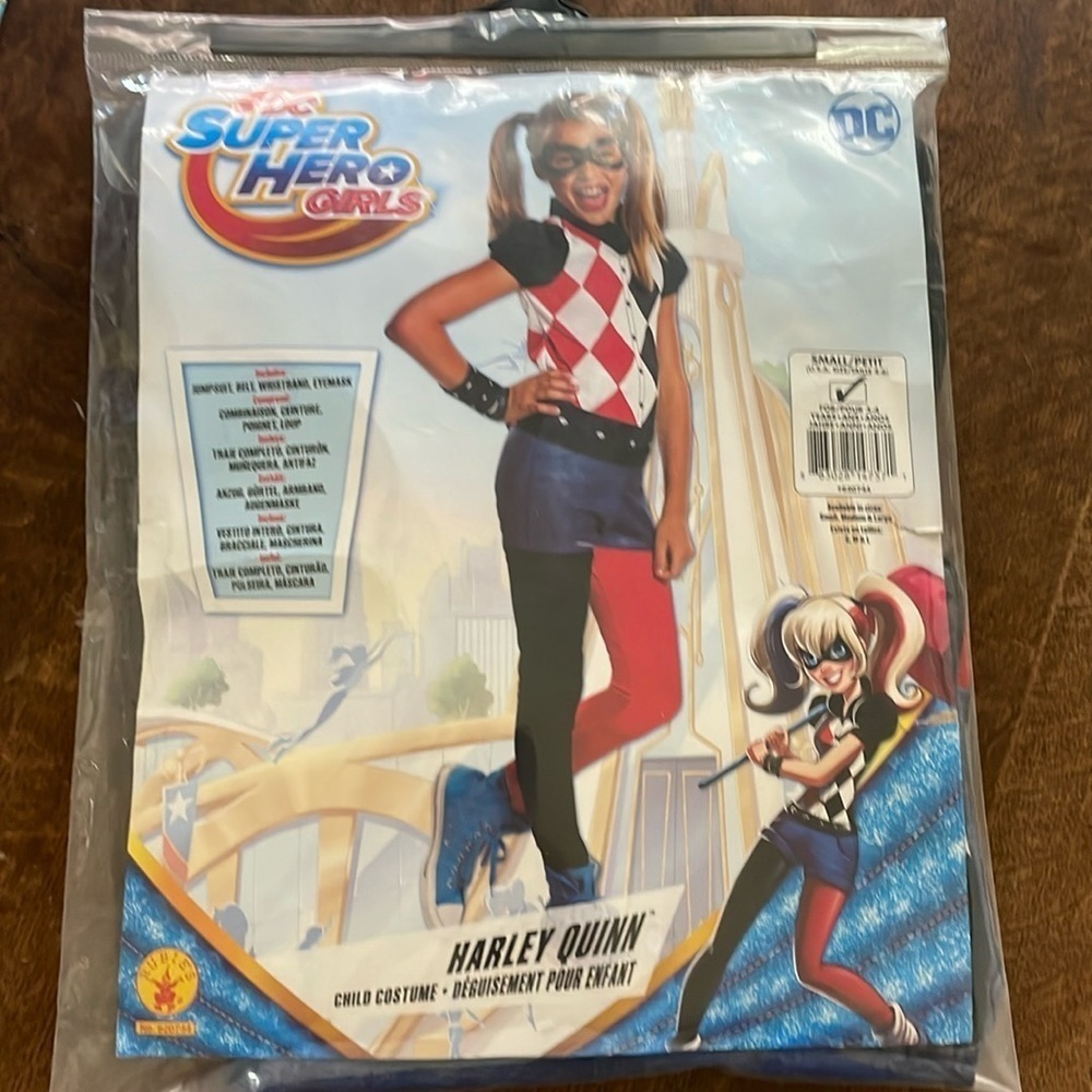 NEW Harley Quinn Child Costume Small 4-6